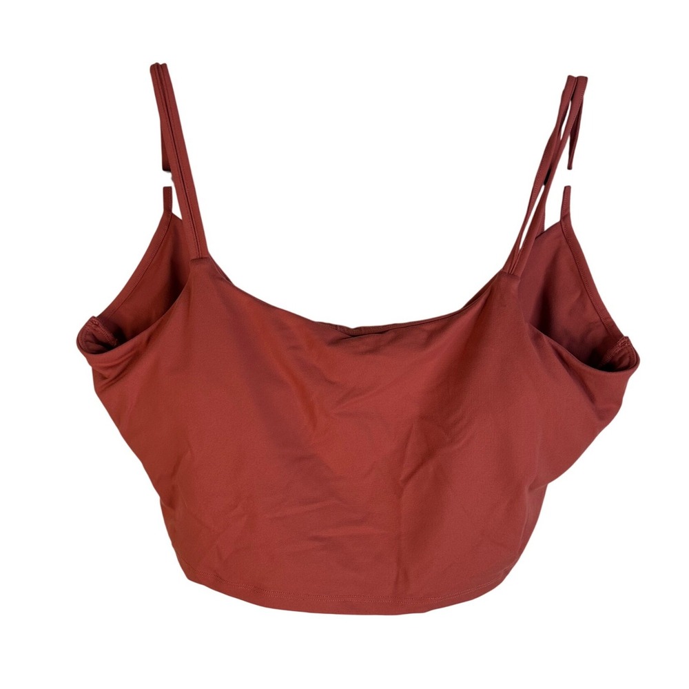 Halara Women's Rust Twisted Back Double Strap Activewear Sports Bra Size XL